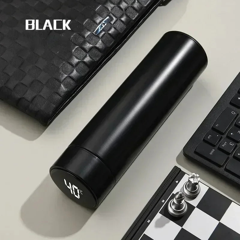 500ml Stainless Steel Thermos Bottle with Digital Temperature Display
