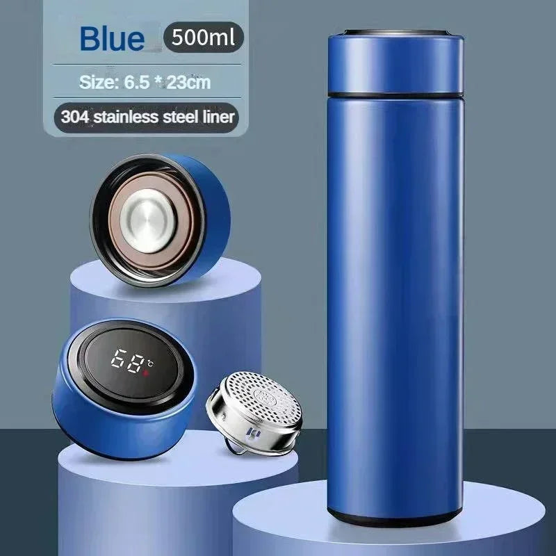 500ml Stainless Steel Thermos Bottle with Digital Temperature Display