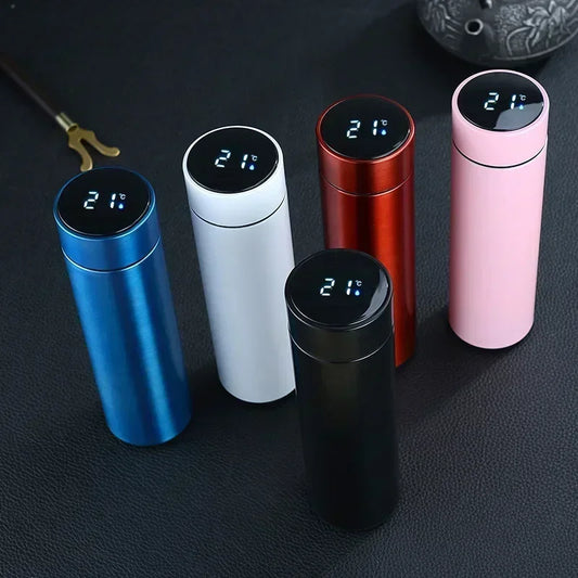 500ml Stainless Steel Thermos Bottle with Digital Temperature Display