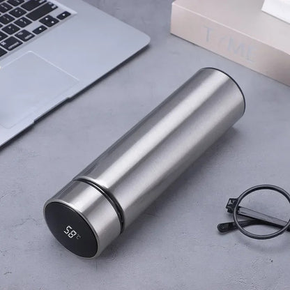 500ml Stainless Steel Thermos Bottle with Digital Temperature Display