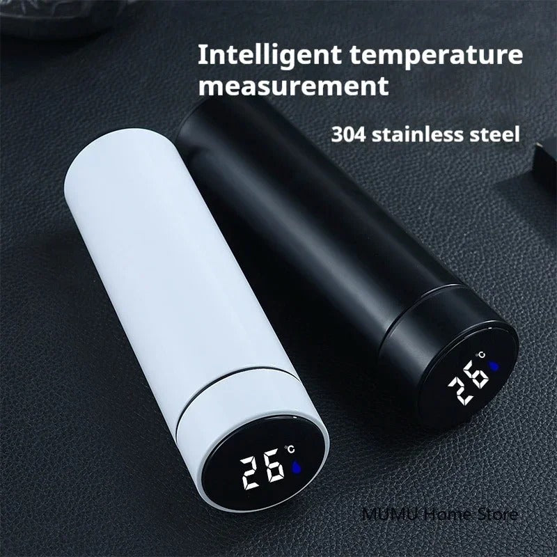 500ml Stainless Steel Thermos Bottle with Digital Temperature Display