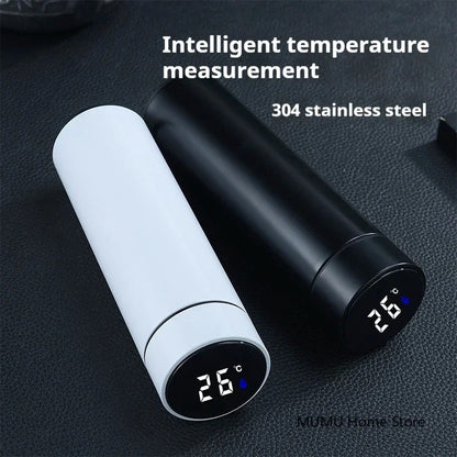 500ml Stainless Steel Thermos Bottle with Digital Temperature Display